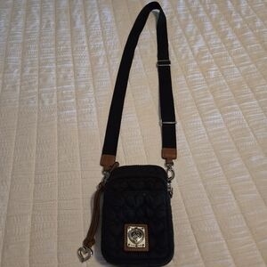 Brighton Black and Brown Crossbody Bag